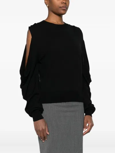Jucca Open-detailing Top In Black
