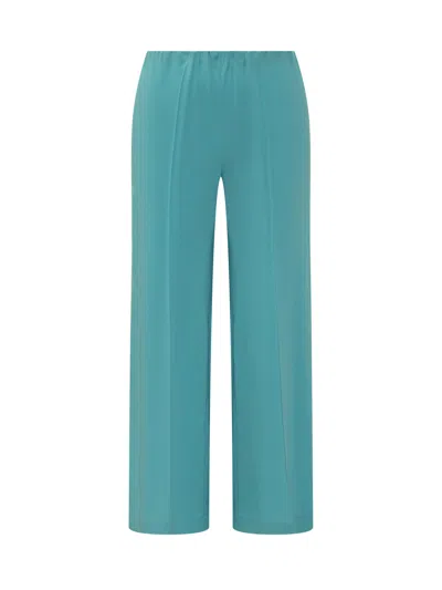 Jucca Palazzo Trousers In Turquoise