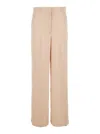 Jucca Pink Pants With Hidden Front Closure And Side Pockets In Viscose Woman In Pink