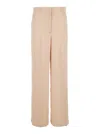 Jucca Pink Pants With Hidden Front Closure And Side Pockets In Viscose Woman In Pink