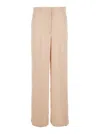 Jucca Pink Pants With Hidden Front Closure And Side Pockets In Viscose Woman In Pink