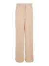 Jucca Pink Relaxed Flat Front Pants In Pink