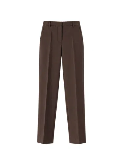 Jucca Pressed-crease Tailored Trousers In Brown