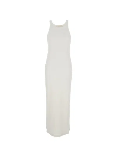 Jucca Ribbed Dress In White