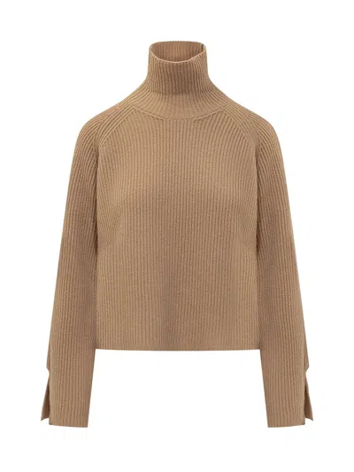 Jucca High Neck Shirt In Brown