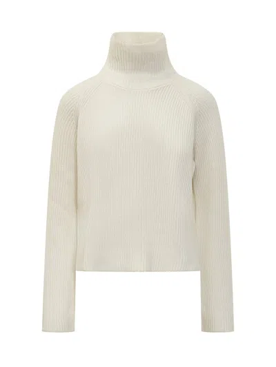 Jucca Turtleneck Sweater In White
