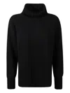 Jucca Oversized Turtleneck Jumper In Black