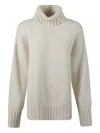 Jucca Oversized Turtleneck Jumper In White