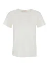 Jucca White Solid Crew Neck T-shirt In White