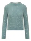 Jucca Sequin-embellished Sweater In Green