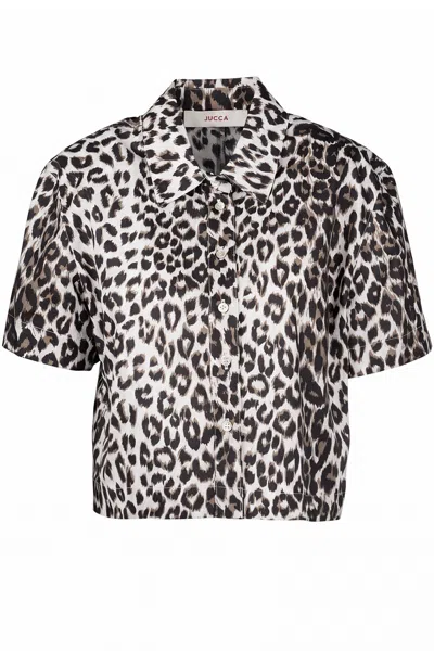 Jucca - Shirt - 470883 - Cream/black In Panna/nero