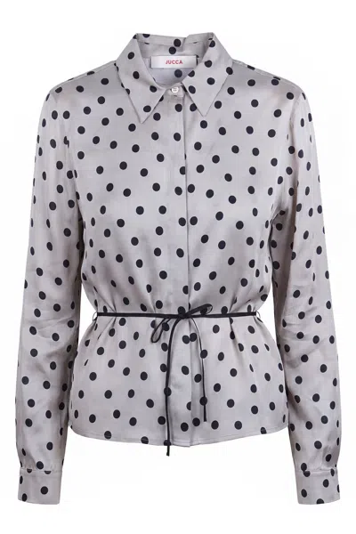 Jucca - Shirt - 471741 - Tortora/nero