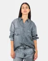 Jucca Shirt Shirt  Printed Jeans Effect - 275 Stone In Blue