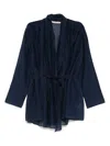 Jucca Shirt With Ruffles In Blue