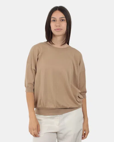 Jucca Short Sleeve Crewneck  - 1607 Wheat In Neutral