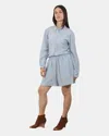 Jucca Shorts  In Silk - 182 Cloud In Blue