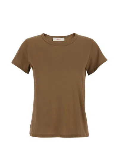 Jucca Short-sleeved T-shirt In Brown