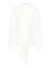 Jucca White Silk Shirt With Front Button Fastening
