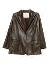 Jucca Single-button Blazer In Brown