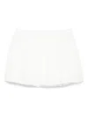 Jucca Thigh-length Cotton Mini Skirt With Flared Hem In Multi