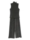 Jucca Top And Trousers Set In Gray