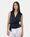 Jucca Top Top  Crossed - 451 Abyss In Blue