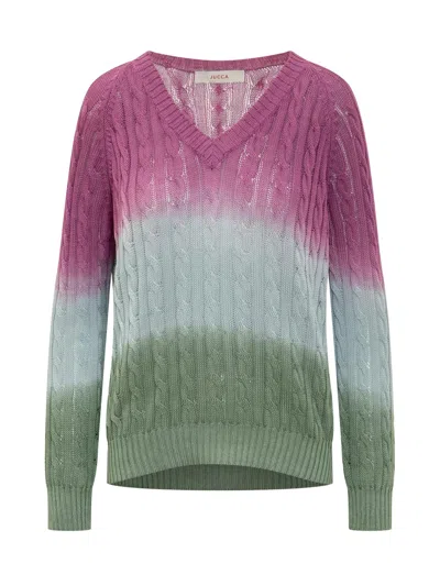 Jucca Trecce Sweater In Multicolor
