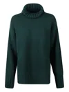 Jucca Oversized Turtleneck Jumper In Green