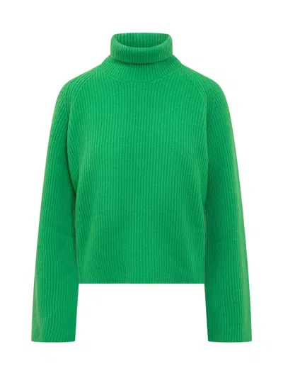 Jucca Turtleneck Sweater In Green