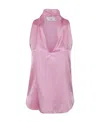 Jucca V-neck Sleeveless Vest In Pink