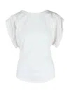 Jucca Viscose Stretch Top - White In White