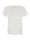 Jucca White Solid Crew Neck T-shirt In White