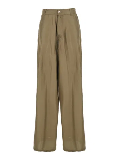 Jucca Wide-leg Silk Pants