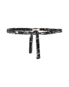 Jucca Woman Belt Charcoal Size Onesize Polyamide, Elastane In Gray