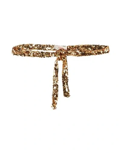 Jucca Woman Belt Gold Size Onesize Polyamide, Elastane