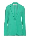 Jucca Woman Blazer Emerald Green Size 8 Viscose, Elastane
