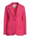 Jucca Woman Blazer Fuchsia Size 6 Viscose, Polyester In Pink