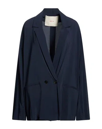 Jucca Woman Blazer Midnight Blue Size 6 Viscose, Elastane