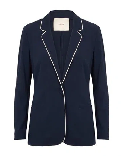Jucca Woman Blazer Midnight Blue Size 6 Viscose, Elastane