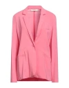 Jucca Woman Blazer Pink Size 10 Viscose, Elastane In Pink