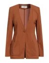 Jucca Suit Jackets In Brown