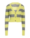 Jucca Woman Cardigan Lime Green Size S Polyamide, Alpaca Wool, Mohair Wool, Cotton