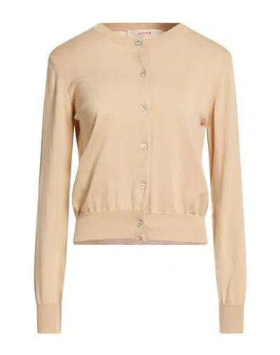 Jucca Woman Cardigan Beige Size M Cotton In Neutral