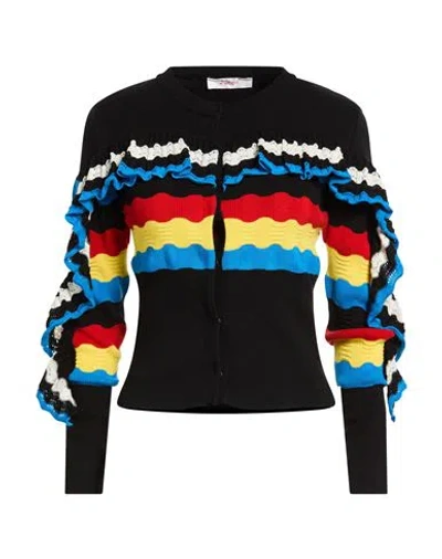 Jucca Woman Cardigan Black Size L Cotton