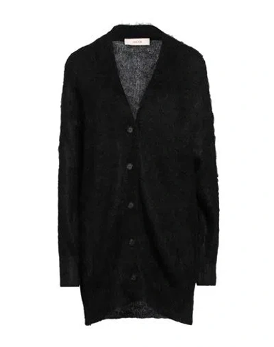 Jucca Woman Cardigan Black Size S Polyamide, Alpaca Wool, Mohair Wool In Black