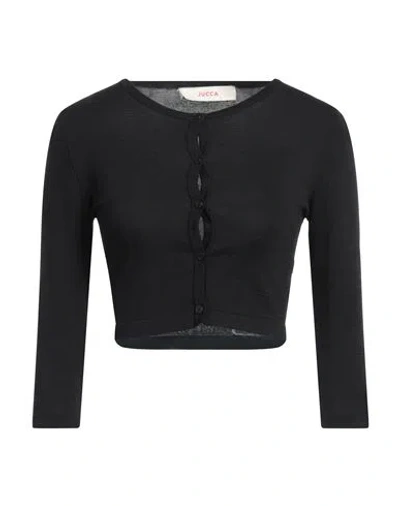 Jucca Woman Cardigan Black Size Xl Viscose, Polyamide