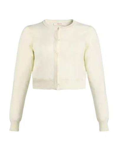 Jucca Woman Cardigan Cream Size M Virgin Wool In White