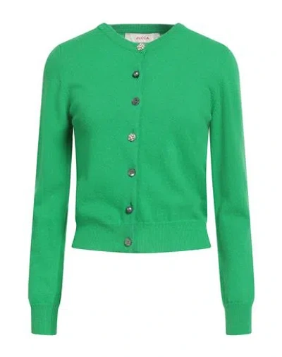 Jucca Woman Cardigan Green Size Xl Virgin Wool