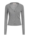 Jucca Woman Cardigan Light Grey Size S Alpaca Wool, Polyamide
