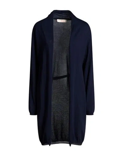 Jucca Woman Cardigan Navy Size S Cotton In Blue